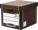Bankers box premium boîte archivage haut de gamme, ft 33 x 29,8 x 38,1 cm, grain de bois