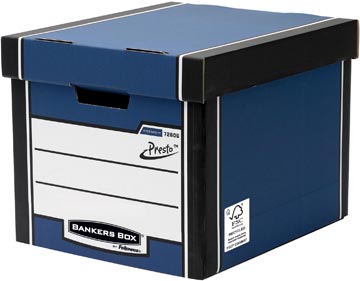 [7260618] Bankers box premium boîte archivage haut de gamme, ft 33 x 29,8 x 38,1 cm, bleu