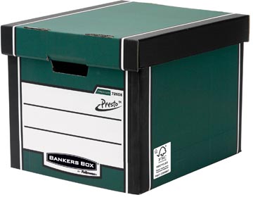 [7260806] Bankers box premium boîte archivage haut de gamme, ft 33 x 29,8 x 38,1 cm, vert