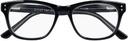 Silac new black lunettes de lecture, polycarbonate noir, +2.50