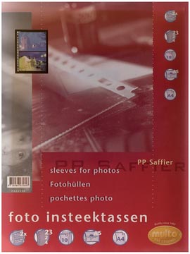 [7322330] Multo pochette perforée pour photos ft a5, 2 pochettes, paquet de 10