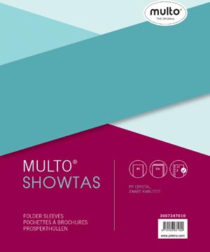 [7347010] Multo pochette perforée, ft a5, perforation 17 trous, lisse, paquet de 10