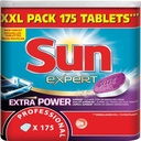 Sun tablettes pour lave-vaisselle all in 1 extra power, paquet de 175 pièces