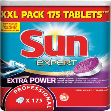 [7521434] Sun tablettes pour lave-vaisselle all in 1 extra power, paquet de 175 pièces