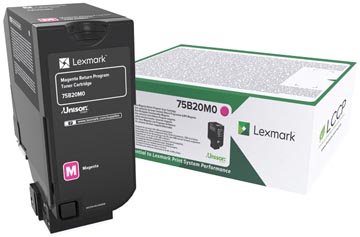 [75B20M0] Lexmark toner magenta, 10.000 pages - oem: 75b20m0