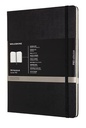 Moleskine carnet de notes professional, ft 19 x 25 cm, ligné, couverture solide, 189 pages, noir