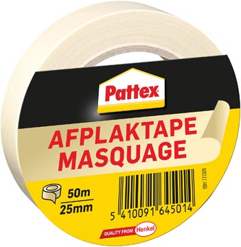 [771309] Pattex ruban adhésif de masquage, longueur 50 m, largeur 25 mm