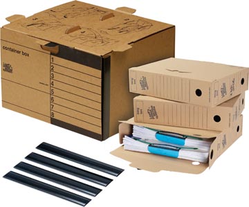 [7776501] Loeff's boîte d'archivage starterkit standard, carton ondulé, marron