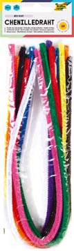 [77809] Folia ficelle chenille paquet de 10 pièces, diamètre 8 mm