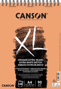[787500] Canson album de croquis xl extra white ft 21 x 29,7 cm (a4)