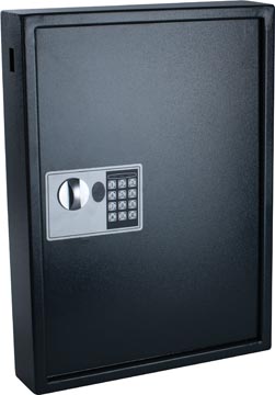 [8033911] Armoire à clés, pour 50 porte-clés, ft 10 x 40 x 55 cm, noir
