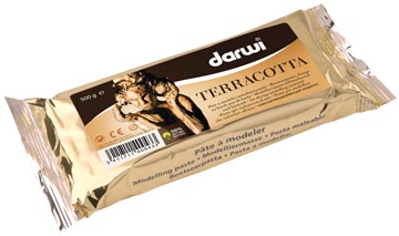 [810500D] Darwi pâte à modeler terracotta, paquet de 500 g