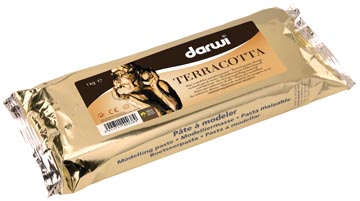 [811000D] Darwi pâte à modeler terracotta, paquet de 1 kg