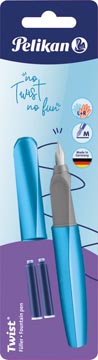 [811262] Pelikan twist stylo plume, sous blister, bleu clair