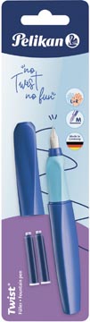 [814744] Pelikan twist stylo plume, sous blister, bleu (deep blue)