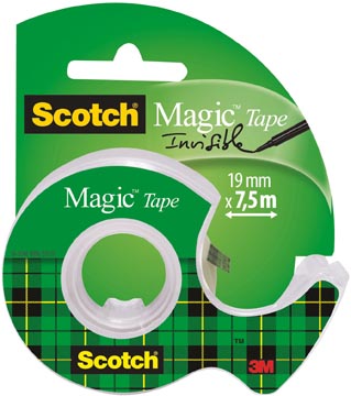 [81915D2] Scoth ruban invisible scotch magic, 19 mm x 15 m, 2 clipstrips de 12 blisters par strip