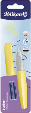 [820219] Pelikan twist stylo plume, sous blister, jaunel (bright sunshine)