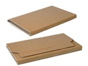 Boîte d'expédition, emballage de livre avec bande adhesive, brun, ft 302 x 215 x 5 - 73 mm