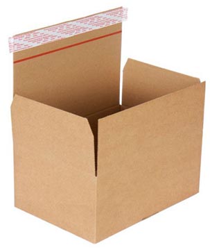 [8210214] Boîte d'expédition, cannelure simple, speedbox, blanc, ft 375 x 245 x 95 mm