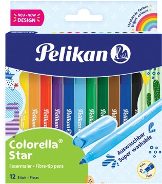 [822305] Pelikan colorella star feutre, étui de 12 pièces