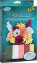 Folia set de bricolage fleurs en papier crepon, 21 parties