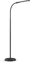 Maul lampadaire liseuse led pirro hauteur 126,5cm, lumière blanche chaude, réglable, noir