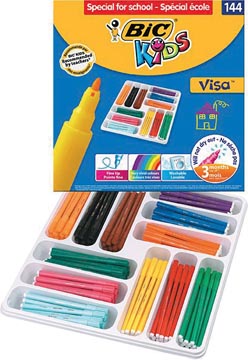 [827211] Bic kids feutre visa 144 feutres (classpack)