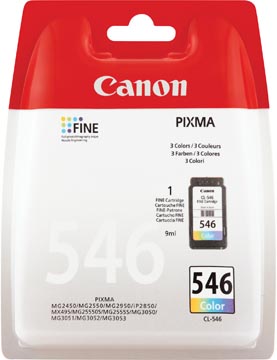 [8289B1] Canon cartouche d'encre cl-546, 180 pages, oem 8289b001, 3 couleurs