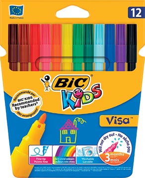 [829011] Bic kids feutre visa, 12 feutres