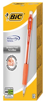 [8291331] Bic porte-mine velocity, 0,7 mm, boîte de 12 pièces