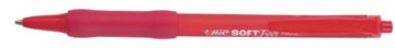 [837399] Bic stylo bille soft feel clic grip rouge