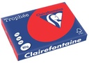 Clairefontaine Trophée Intens, papier couleur, A3, 80 g, 500 feuilles, rouge corail