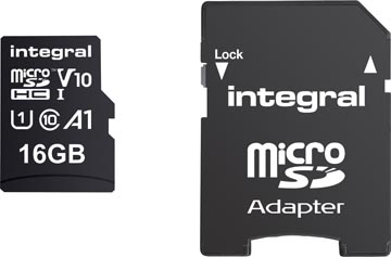 [8431808] Integral carte mémoire microsdhc, 16 go