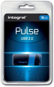 [8436046] Integral pulse clé usb 2.0, 16 go, noir/bleu