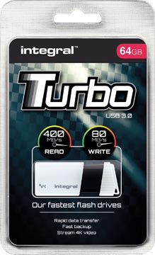 [8436084] Integral turbo clé usb 3.0, 64 go