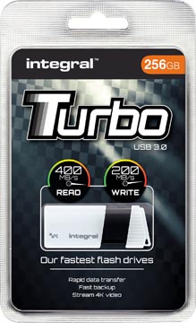 [8436107] Integral turbo clé usb 3.0, 256 go