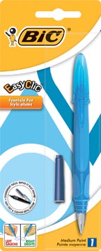 [8479004] Bic stylo plume easyclic couleurs assorties, sous blister