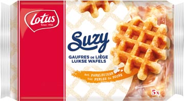 [8530] Lotus suzy gaufre de liège, 50 g, paquet de 5 pièces