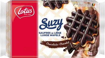 [8549] Lotus suzy gaufre de liège au chocolat, 57,6 g, paquet de 5 pièces