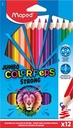 Maped crayon de couleur color'peps jumbo strong, 12 crayons en étui cartonné
