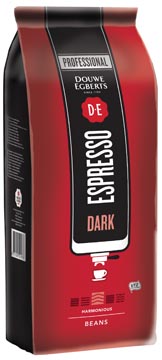 [86555] Douwe egberts café, espresso dark, paquet de 1 kg