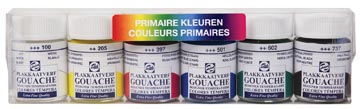 [8791609] Talens gouache extra fine, flacon de 16 ml, set de 6 flacons en couleurs primaires