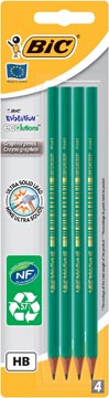 [8902764] Bic crayon evolution 650 hb, blister de 4 pièces