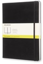 Moleskine carnet de notes, ft 19 x 25 cm, uni, couverture solide, 192 pages, noir
