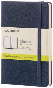 [893649] Moleskine carnet de notes, ft 9 x 14 cm, uni, couverture solide, 192 pages, saphir