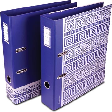 [900411] Pergamy ethnic classeur à levier ft a4, bleu