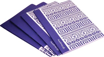 [900423] Pergamy ethnic cahier, ft a4, quadrillé 5 mm, 48 pages, bleu
