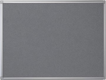[900676] Pergamy tableau de textile avec cadre en aluminium ft 60 x 90 cm, gris