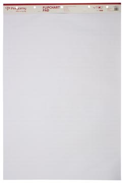 [900731] Pergamy bloc pour tableau de conférence, ft 65 x 98 cm, blanc et quadrillé, paquet de 50 feuilles