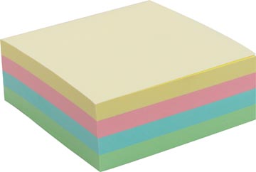 [900760] Pergamy jumbo notes, ft 76 x 76 mm, 320 feuilles, couleurs assorties pastel